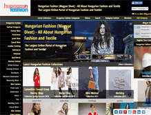 Tablet Screenshot of hungarianfashion.com